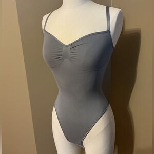 SKIMS Seamless Sculpt Gray Bodysuit